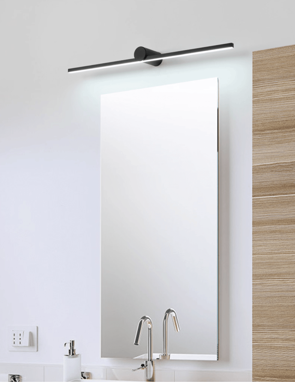 Modern Minimalist Dimmable LED Wall Light Black Metal 4