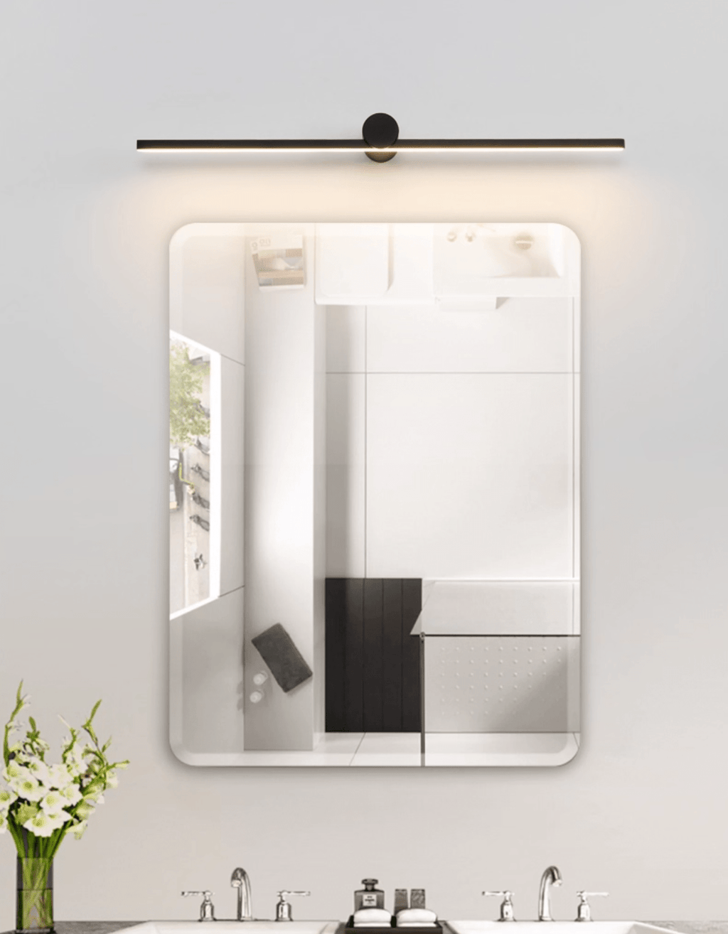 Modern Minimalist Dimmable LED Wall Light Black Metal 5
