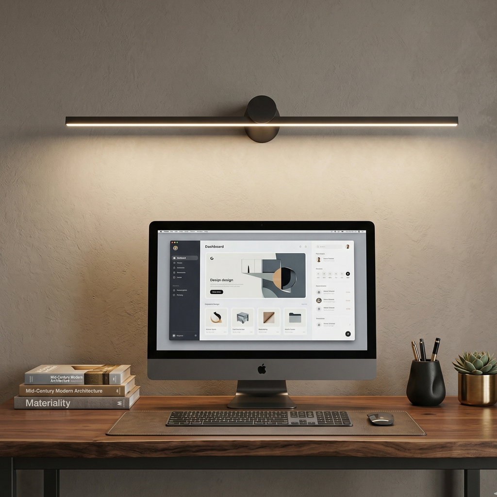 Modern Minimalist Dimmable LED Wall Light Black Metal 99