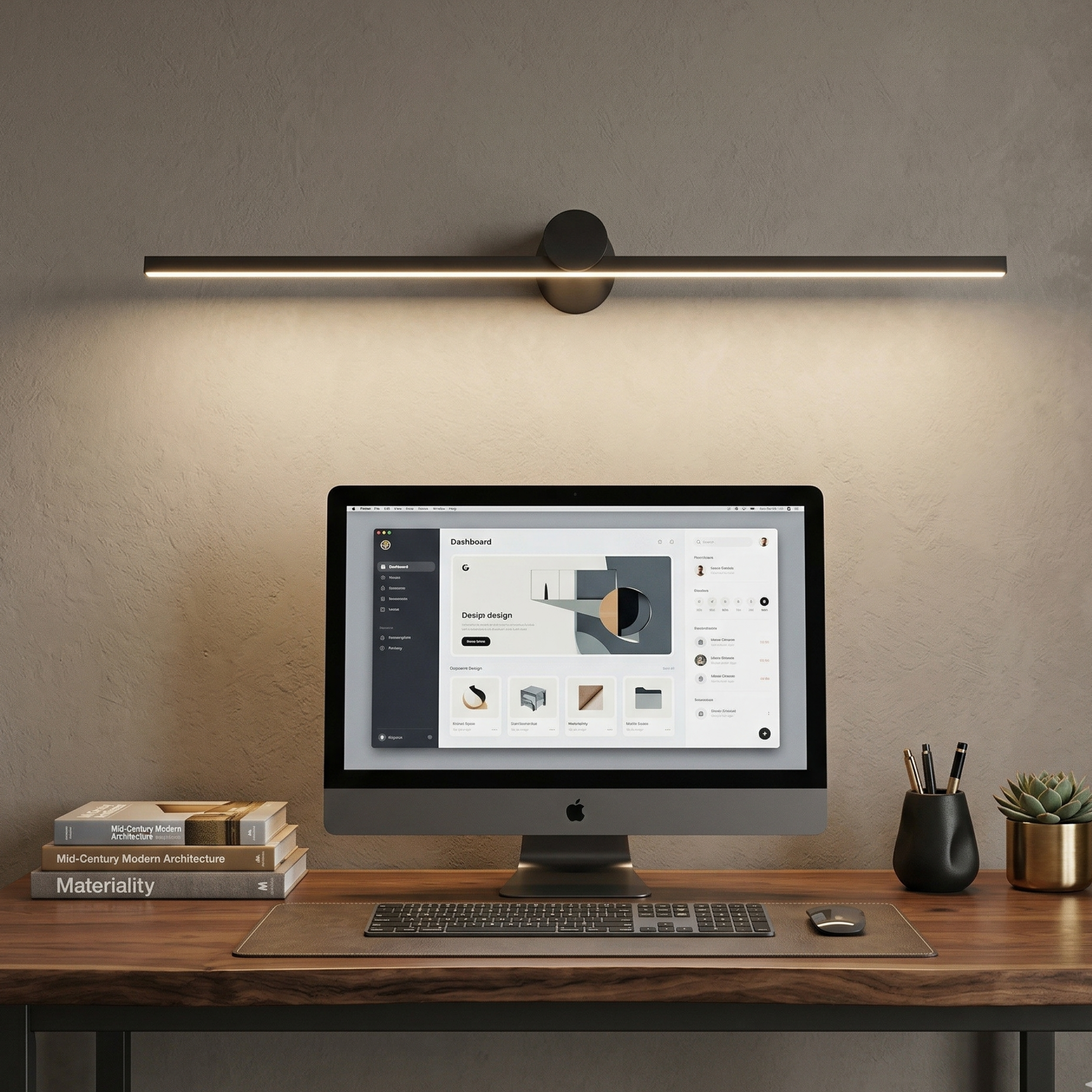 Modern Minimalist Dimmable LED Wall Light Black Metal 99