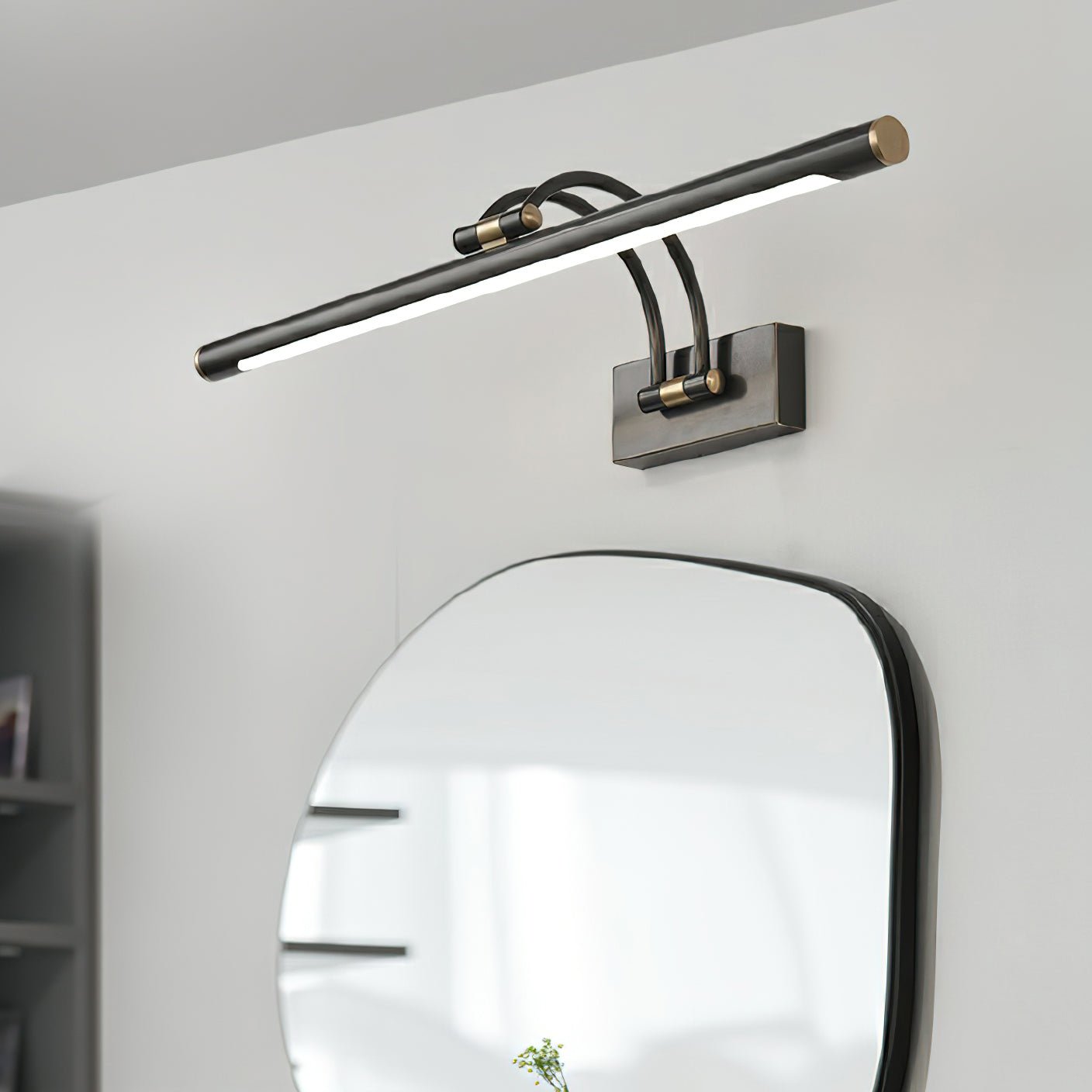 Modern Minimalist Dimmable LED Wall Sconce Brass Finish 3