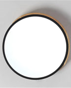 Modern Minimalist Flush Mount Ceiling Light Fixture with Wood Accent – LED Ceiling Light for Stylish Interiors 5