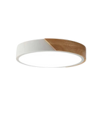 Modern Minimalist Flush Mount Ceiling Light Fixture with Wood Accent – LED Ceiling Light for Stylish Interiors 6