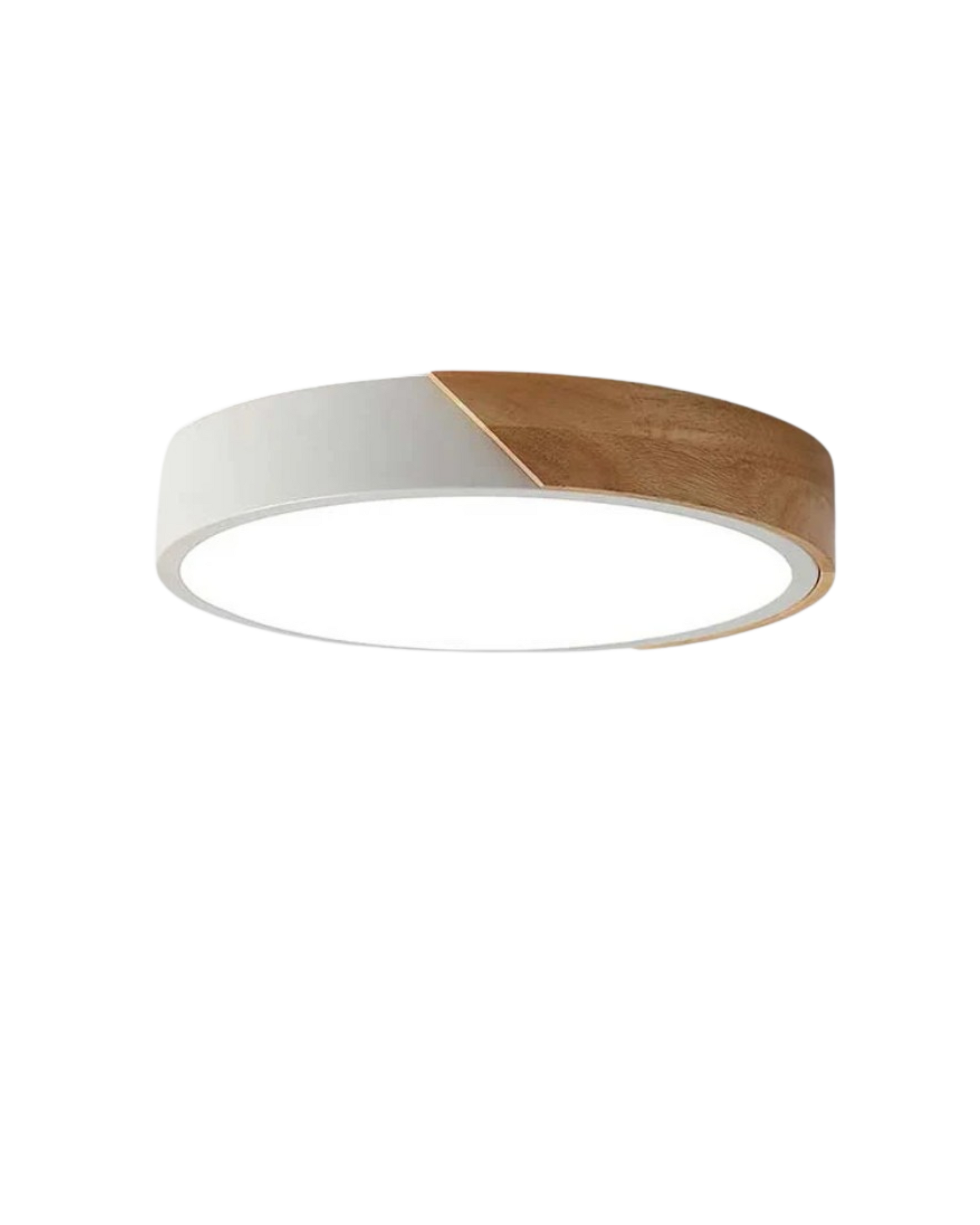 Modern Minimalist Flush Mount Ceiling Light Fixture with Wood Accent – LED Ceiling Light for Stylish Interiors 6