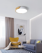 Modern Minimalist Flush Mount Ceiling Light Fixture with Wood Accent – LED Ceiling Light for Stylish Interiors 7