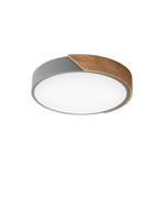 Modern Minimalist Flush Mount Ceiling Light Fixture with Wood Accent – LED Ceiling Light for Stylish Interiors 9