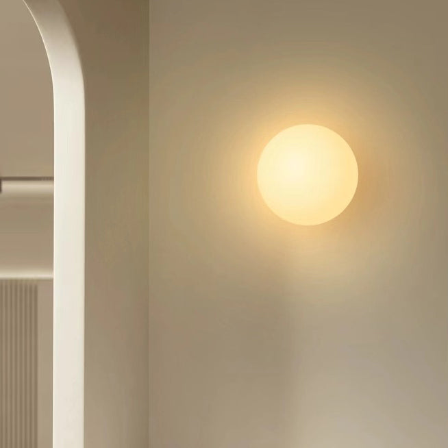Modern Minimalist Glass Wall Sconce Lamp – 1-Light Wall Light for Living Room and Bedroom Decor 1