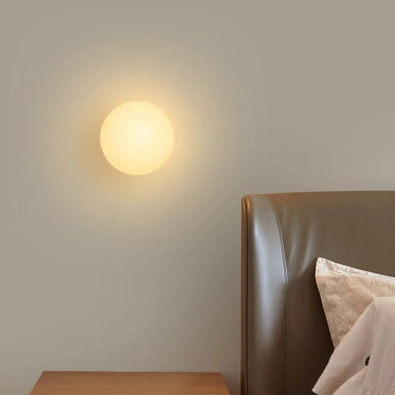 Modern Minimalist Glass Wall Sconce Lamp – 1-Light Wall Light for Living Room and Bedroom Decor 2