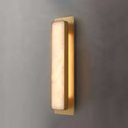 Modern Minimalist LED Wall Sconce Alabaster Finish 0