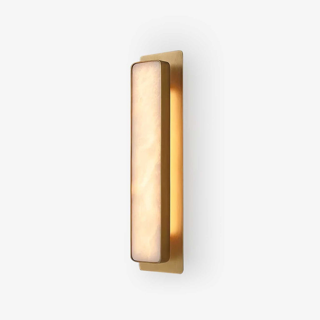 Modern Minimalist LED Wall Sconce Alabaster Finish 1