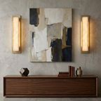 Modern Minimalist LED Wall Sconce Alabaster Finish 99