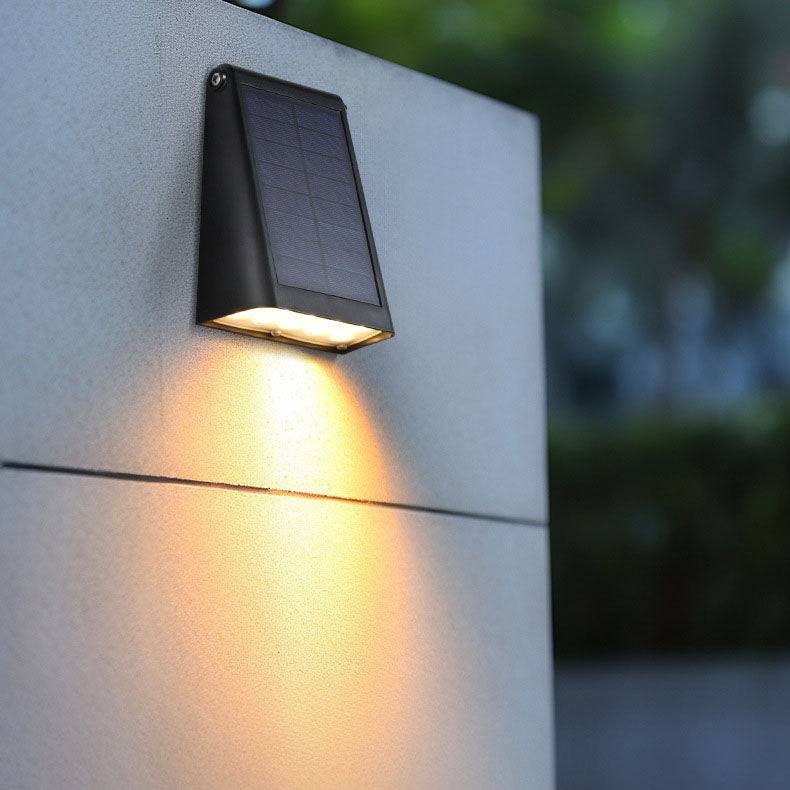 Modern Minimalist Solar LED Outdoor Wall Sconce Lamp – Waterproof Garden Lighting 0