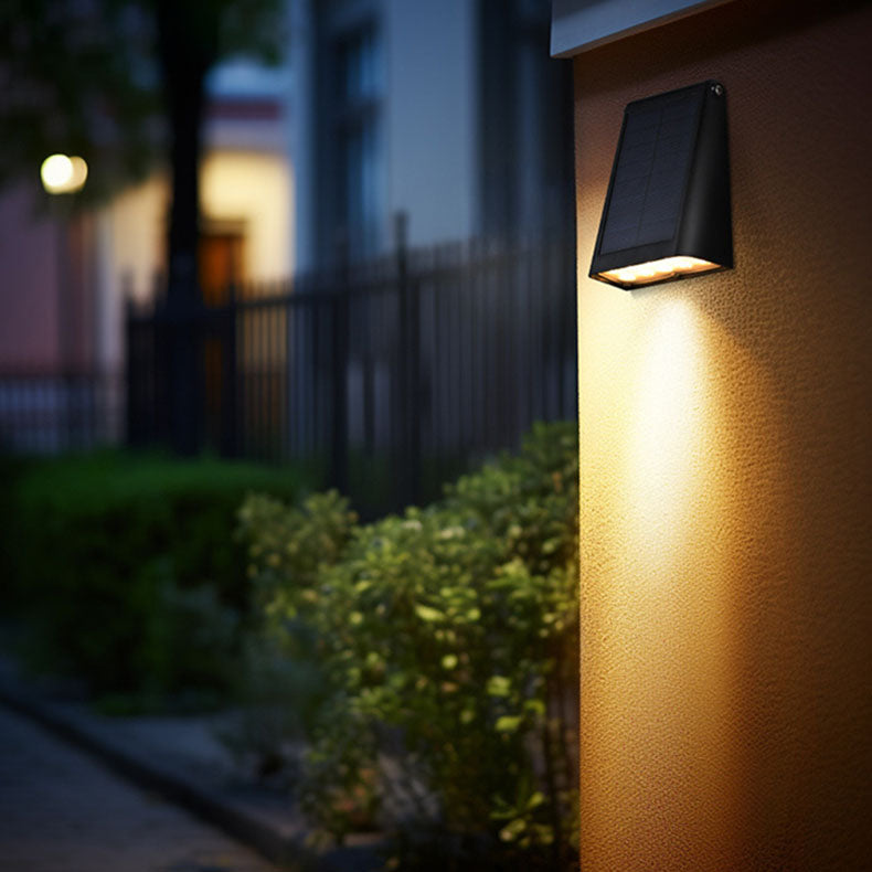 Modern Minimalist Solar LED Outdoor Wall Sconce Lamp – Waterproof Garden Lighting 1