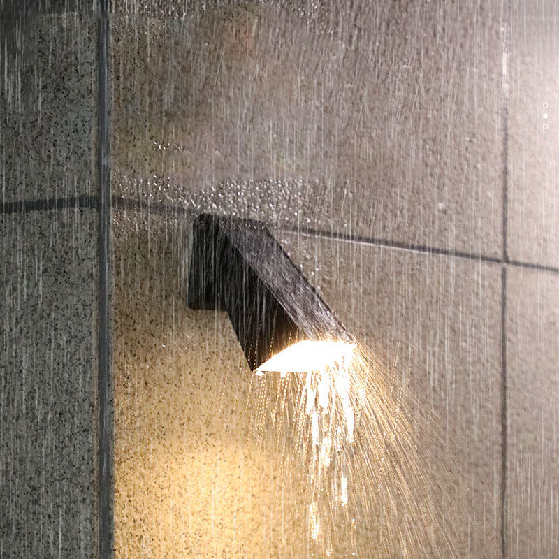 Modern Minimalist Solar LED Outdoor Wall Sconce Lamp – Waterproof Garden Lighting 8