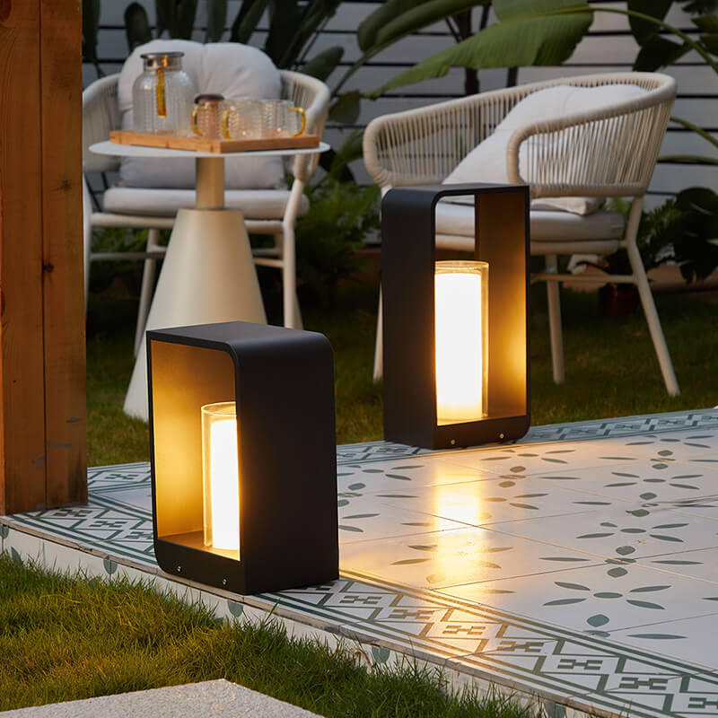 Modern Minimalist Solar Outdoor Lights – Waterproof LED Landscape Lighting for Patio and Garden with Adjustable Tri-Color Options 10