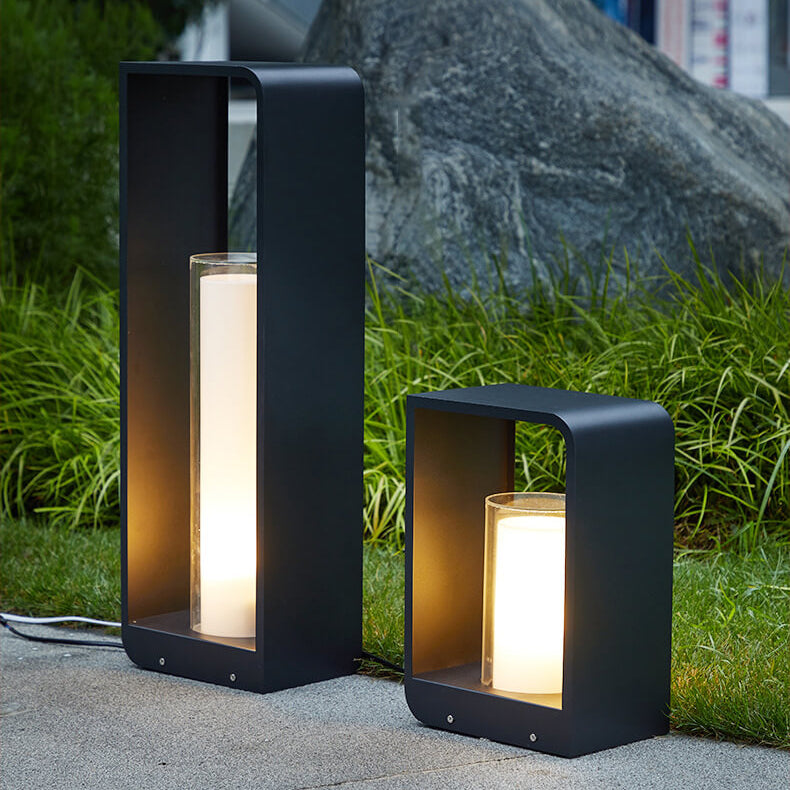 Modern Minimalist Solar Outdoor Lights – Waterproof LED Landscape Lighting for Patio and Garden with Adjustable Tri-Color Options 3