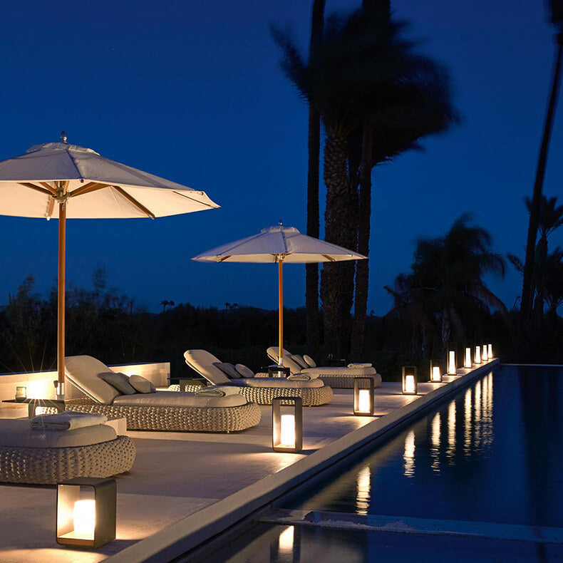 Modern Minimalist Solar Outdoor Lights – Waterproof LED Landscape Lighting for Patio and Garden with Adjustable Tri-Color Options 4