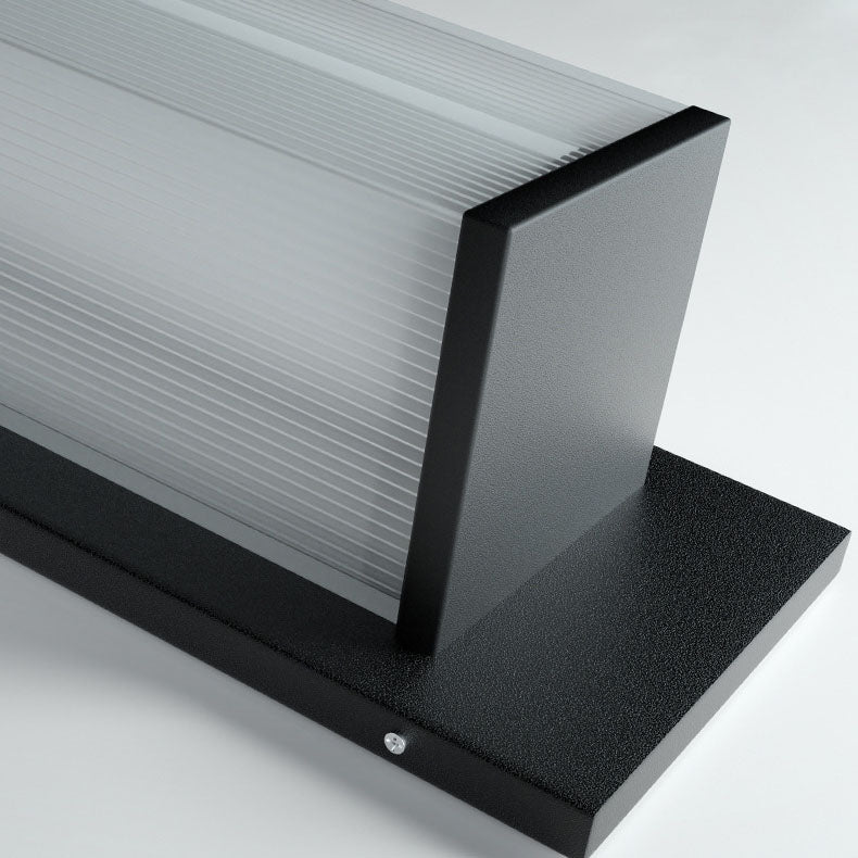 Modern Minimalist Solar Outdoor Wall Sconce Lamp - Stainless Steel Exterior Wall Lights 4