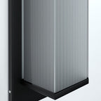 Modern Minimalist Solar Outdoor Wall Sconce Lamp - Stainless Steel Exterior Wall Lights 6