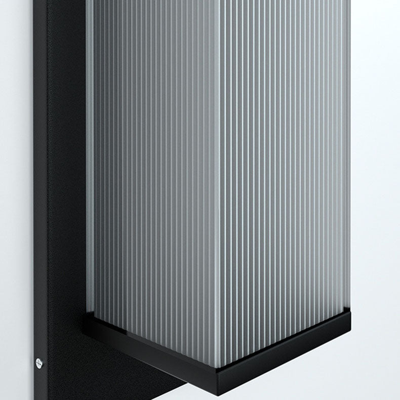 Modern Minimalist Solar Outdoor Wall Sconce Lamp - Stainless Steel Exterior Wall Lights 6