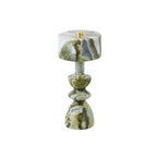 Modern Minimalist USB Table Lamp Aluminum Marble White 3