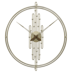 Modern Minimalist Wall Clock 50cm in Brushed Gold Finish – Stylish Wall Clock Decor 0