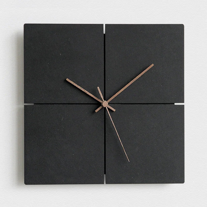 Modern Minimalist Wall Clock MDF Dark Grey 30.5 cm 0