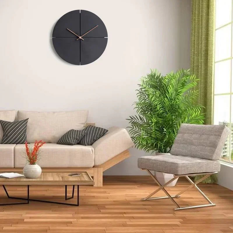 Modern Minimalist Wall Clock MDF Dark Grey 30.5 cm 1