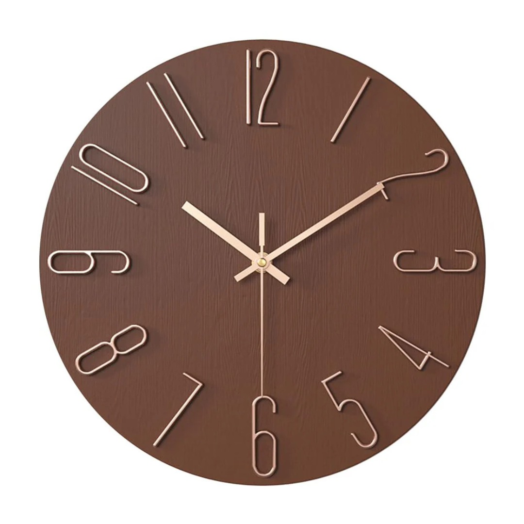 Modern Minimalist Wall Clock – 30 cm Quartz Movement for Living Room Décor – Silent Operation and Durable Design 2
