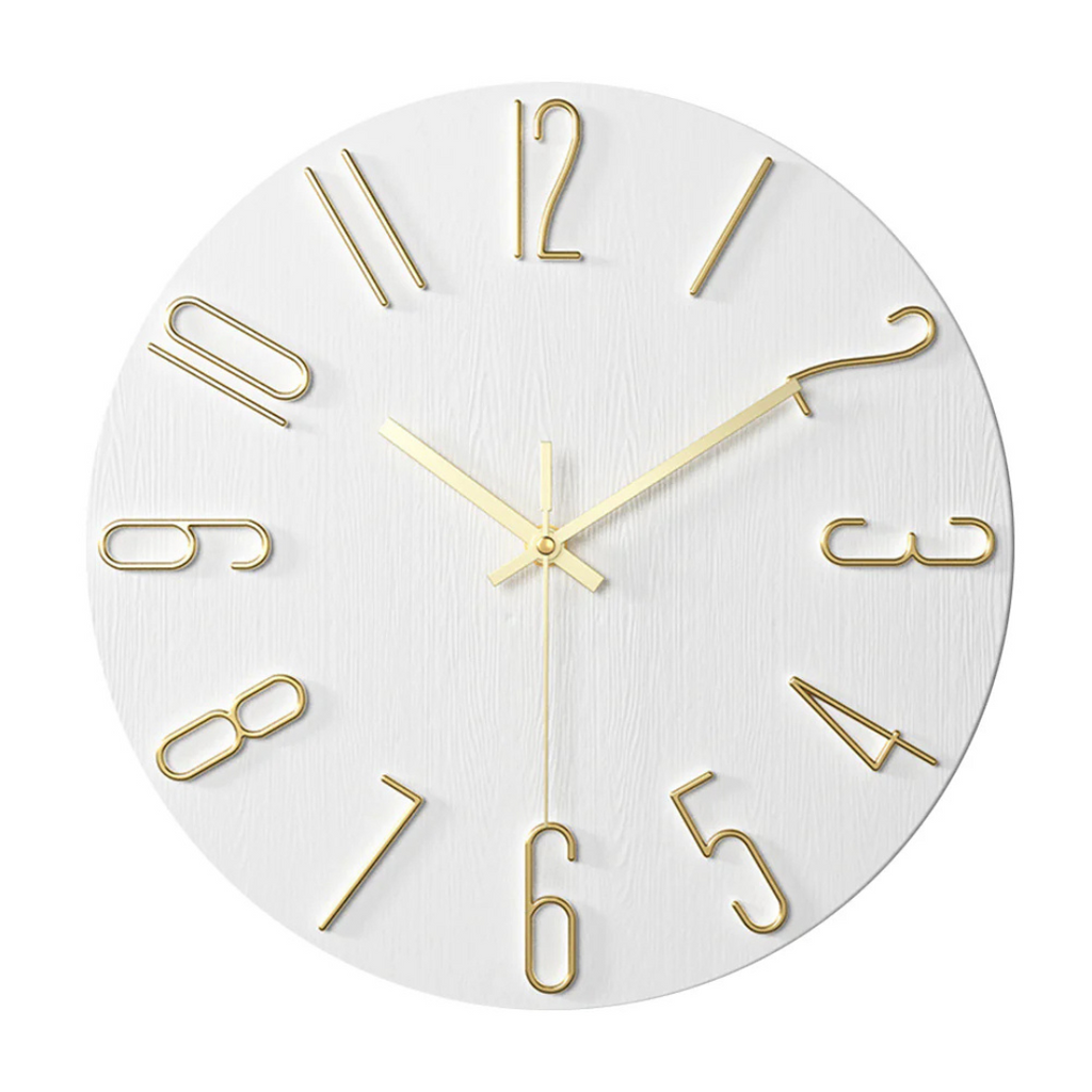 Modern Minimalist Wall Clock – 30 cm Quartz Movement for Living Room Décor – Silent Operation and Durable Design 4