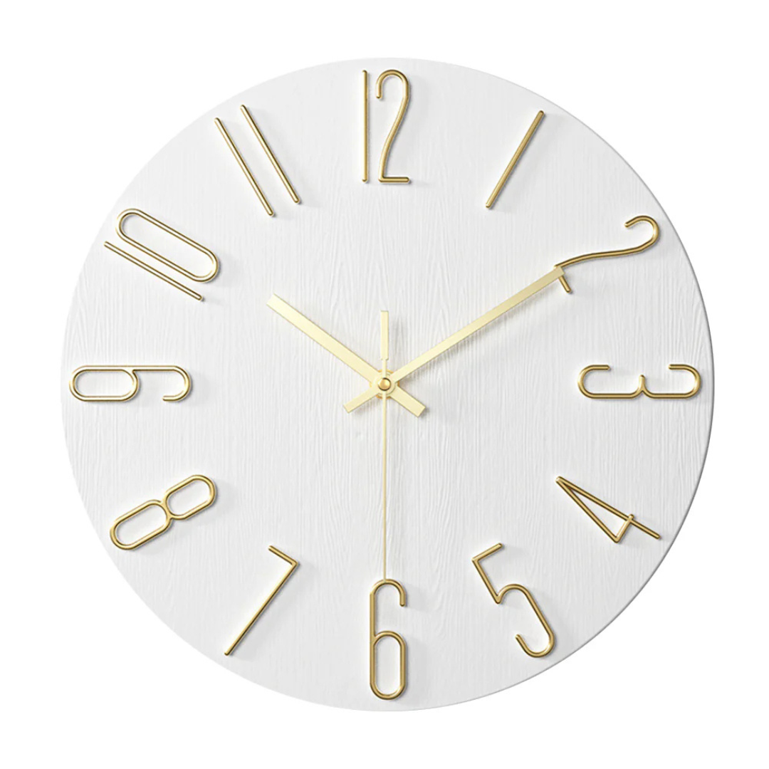 Modern Minimalist Wall Clock – 30 cm Quartz Movement for Living Room Décor – Silent Operation and Durable Design 4