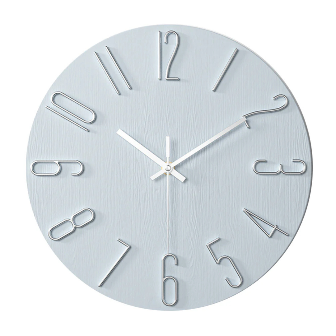Modern Minimalist Wall Clock – 30 cm Quartz Movement for Living Room Décor – Silent Operation and Durable Design 6