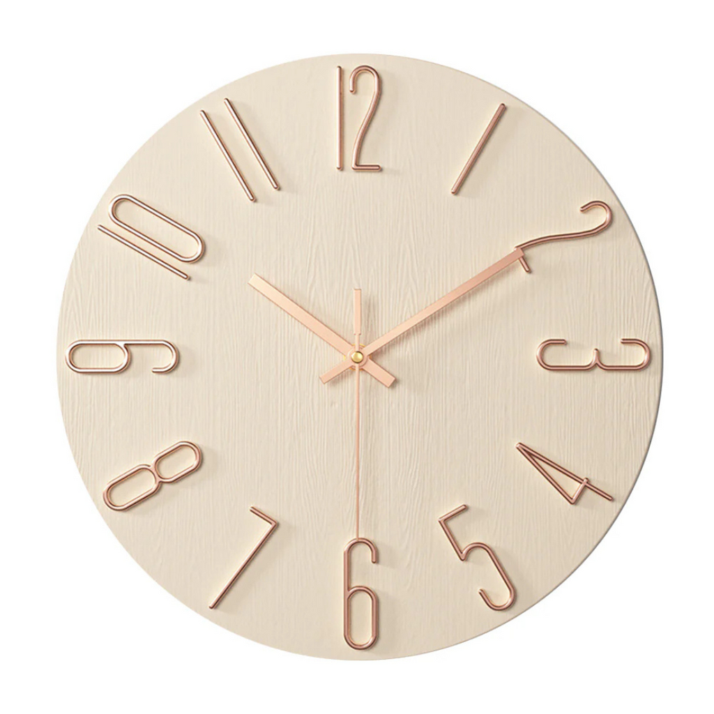 Modern Minimalist Wall Clock – 30 cm Quartz Movement for Living Room Décor – Silent Operation and Durable Design 7