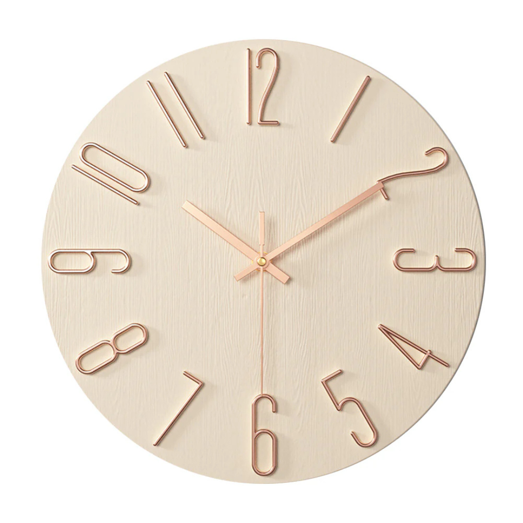 Modern Minimalist Wall Clock – 30 cm Quartz Movement for Living Room Décor – Silent Operation and Durable Design 7