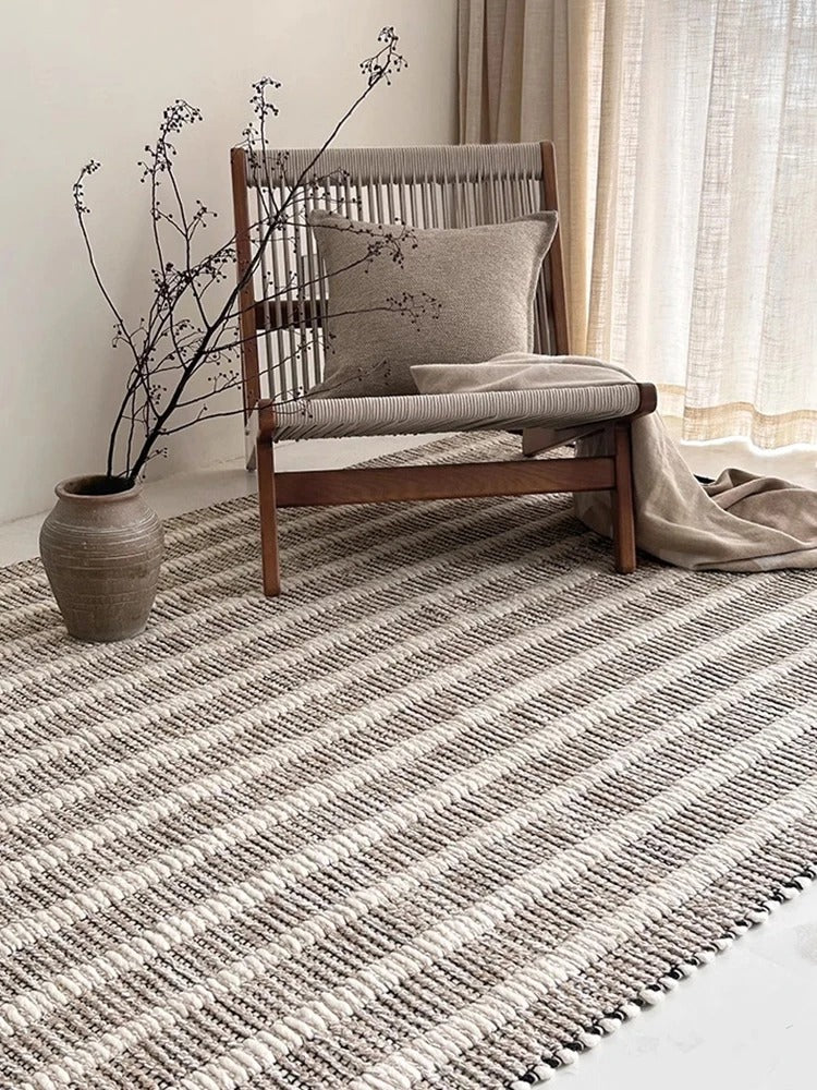 Modern Moroccan Area Rug in Soft Wool Blend – Stylish Living Room and Bedroom Decor, Stain-Resistant, Multiple Sizes Available 1