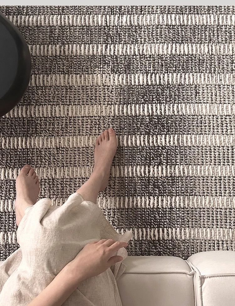 Modern Moroccan Area Rug in Soft Wool Blend – Stylish Living Room and Bedroom Decor, Stain-Resistant, Multiple Sizes Available 6