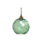 Modern Nordic Glass Pendant Light – Rippled Ceiling Fixture for Kitchen and Dining 0