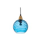 Modern Nordic Glass Pendant Light – Rippled Ceiling Fixture for Kitchen and Dining 14