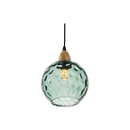 Modern Nordic Glass Pendant Light – Rippled Ceiling Fixture for Kitchen and Dining 15