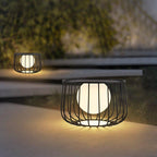Modern Outdoor Lantern Metal Solar Waterproof Dimmable 3