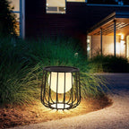 Modern Outdoor Lantern Metal Solar Waterproof Dimmable 5