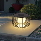 Modern Outdoor Lantern Metal Solar Waterproof Dimmable 6