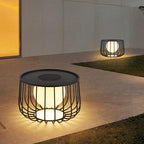 Modern Outdoor Lantern Metal Solar Waterproof Dimmable 7