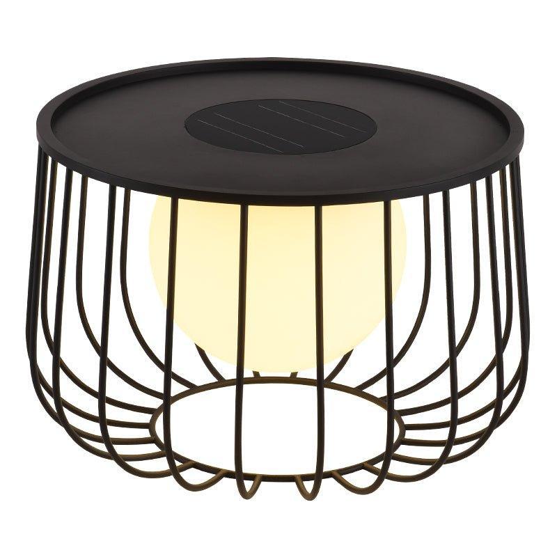 Modern Outdoor Lantern Metal Solar Waterproof Dimmable 9