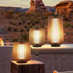 Modern Outdoor Lantern Metal Waterproof Rechargeable LED 2