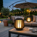 Modern Outdoor Lantern Metal Waterproof Rechargeable LED 89