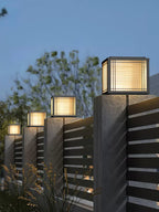 Modern Outdoor Post Light Galvanized Steel Waterproof LED 4