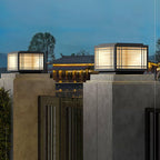 Modern Outdoor Post Light Galvanized Steel Waterproof LED 7