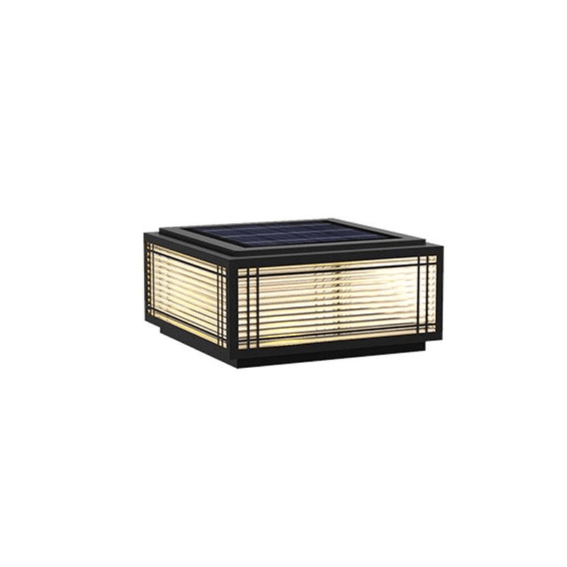 Modern Outdoor Post Light Galvanized Steel Waterproof LED 9