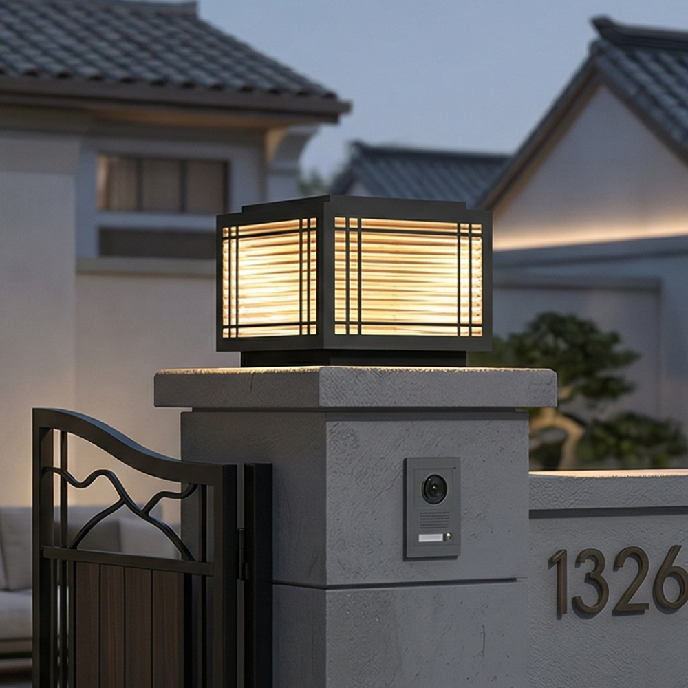 Modern Outdoor Post Light Galvanized Steel Waterproof LED 99